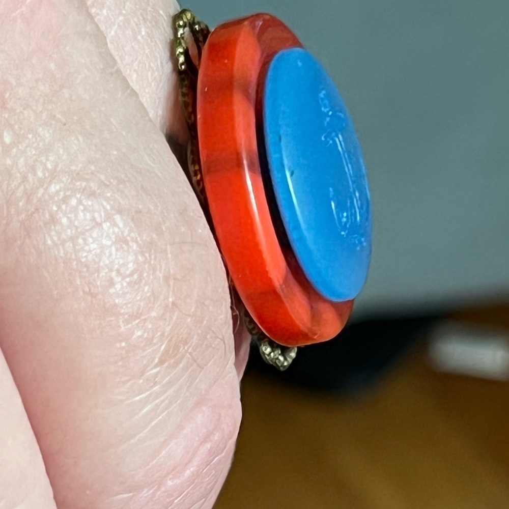 Nautical button ring - Repurposed eco-friendly​​​ - Picture 3 of 8